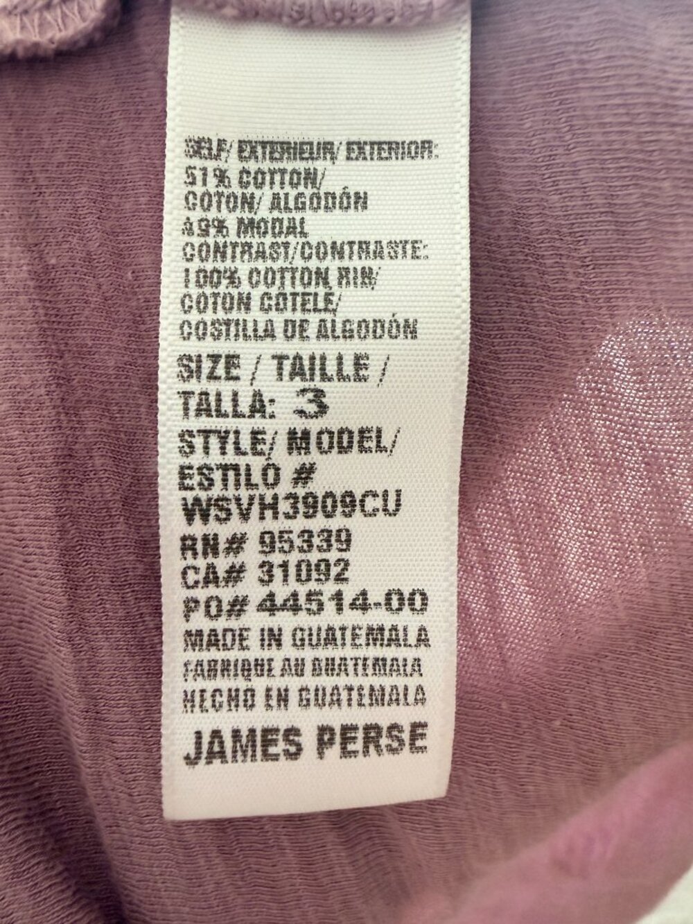 Purple Contrast Ribbed Surplus Shirt - Picture 14 of 16